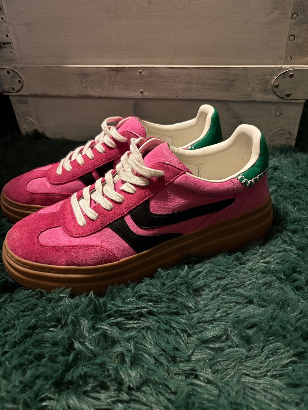 Steve Madden Hot Pink Platform Sneakers 11